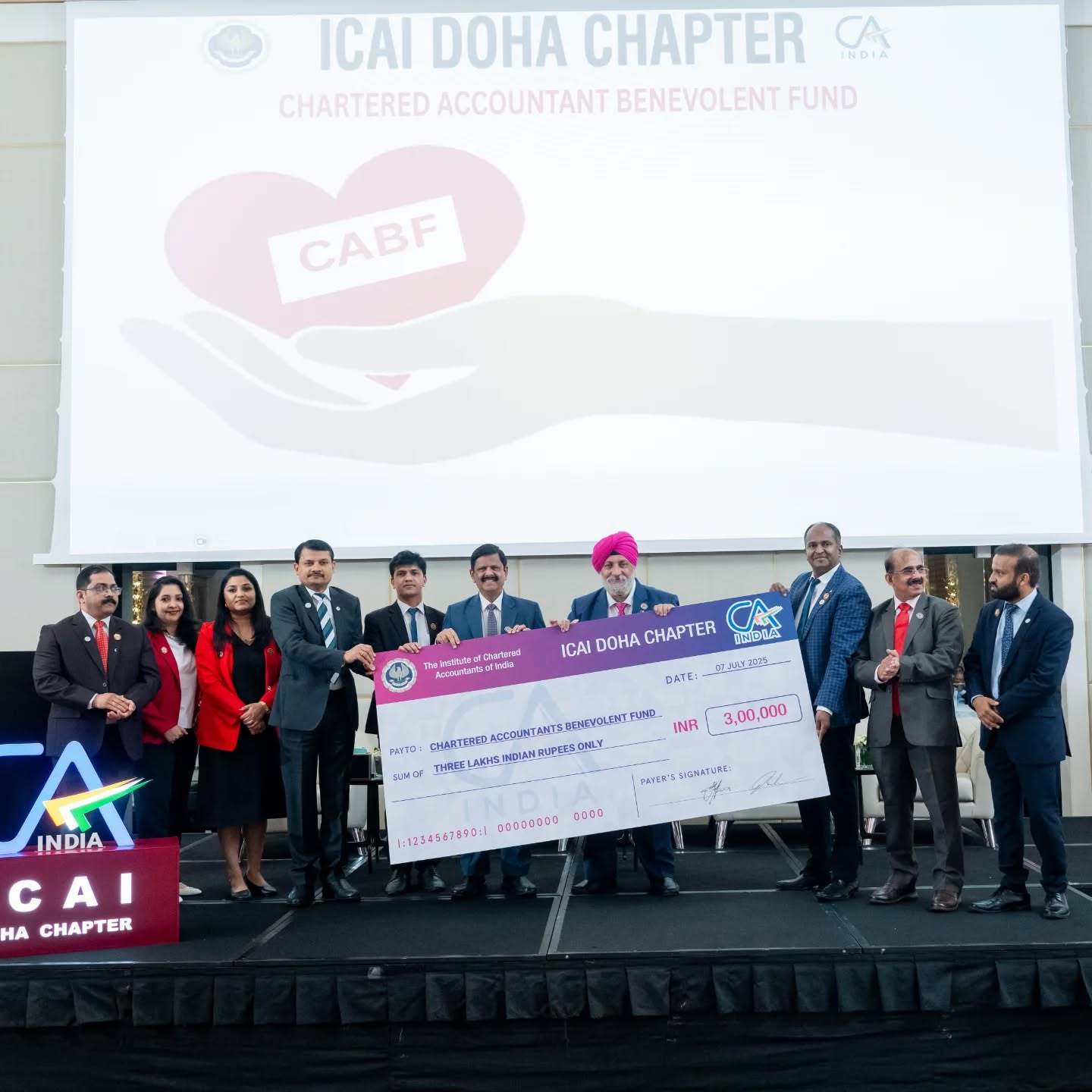 CABF Cheque Handover